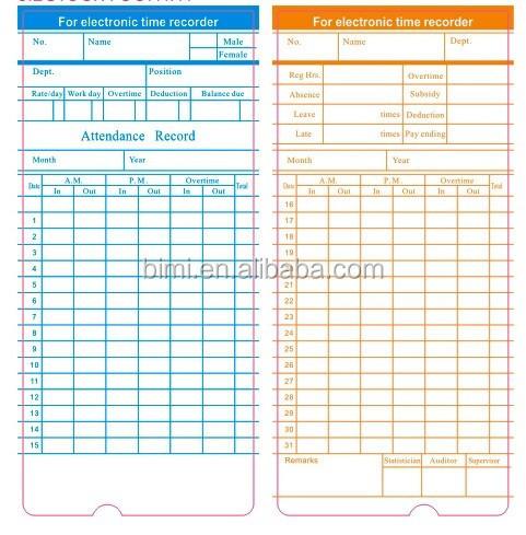 Quality Effortless Attendance Management with Punch Card Clock Multiple Language Options for sale