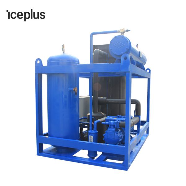 Touch Screen Panel 20 Ton Big Tube Ice Making Machine In Chemistry Industry