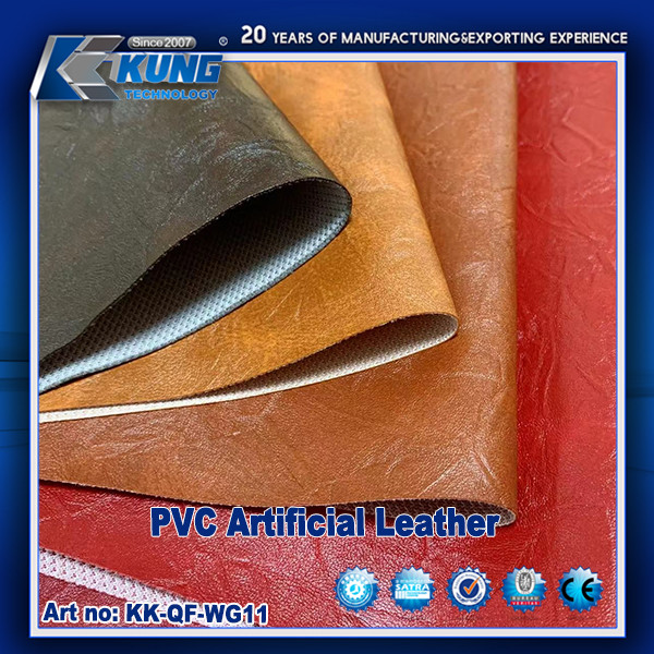 PVC PU Industrial Genuine Leather For Shoemaking And Clothing