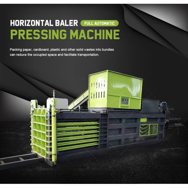 Automatic Cardboard and Plastic Baling Press for Environmentally Friendly Waste Disposal