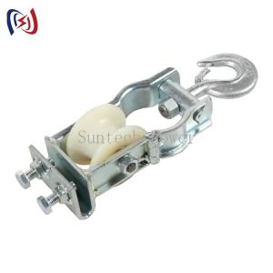 Wholesale Hook Style Aerial Cable Stringing Pulley Block Conductor Stringing Blocks from china suppliers
