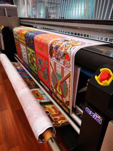 Flags Digital Textile Printing Machine Printing Head 1400dpi Max Resolution