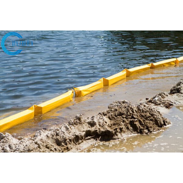 Trash Floating Debris Boom Barrier Oil Absorbent Woven Geotextile Marine Silt Curtain For Dredging