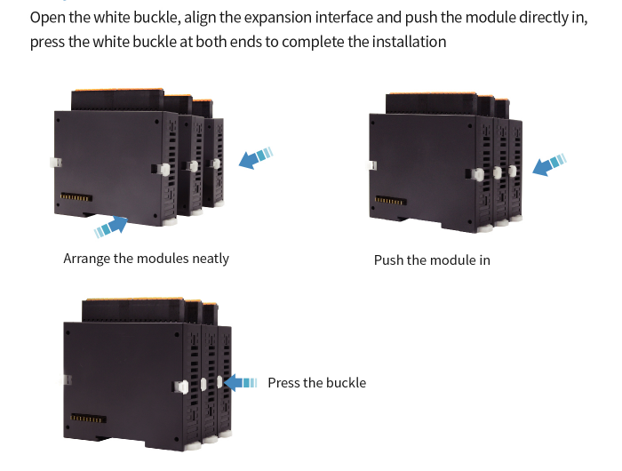 4AD 4DA PLC Input Output Modules 8 Axis High Speed Pulse 24VDC