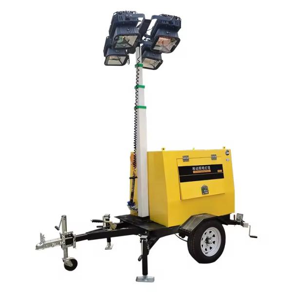 7M 9M Trailer Type Tower Durable Lighting Tool LED Mobile Diesel Generator