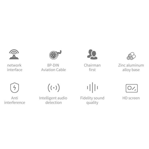 Custom Wired Digital Conferencing Equipment Conference Delegate Mic Desktop Microphone System