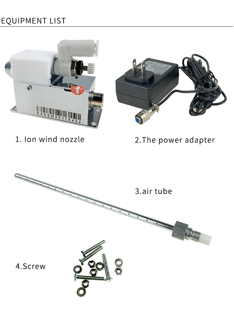 Remove Ionizer Bar Static Eliminator Nozzle Narrow Area
