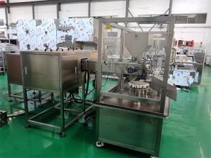 China GMP Standard Gel Filling Capping Machine with Foam Recycling Function and Consumption on sale