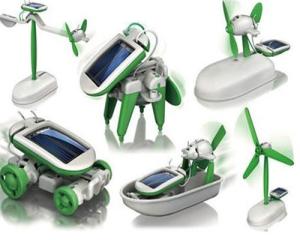 China Robot Building Kits Solar Powered Robot  6 In 1 For Children Education on sale