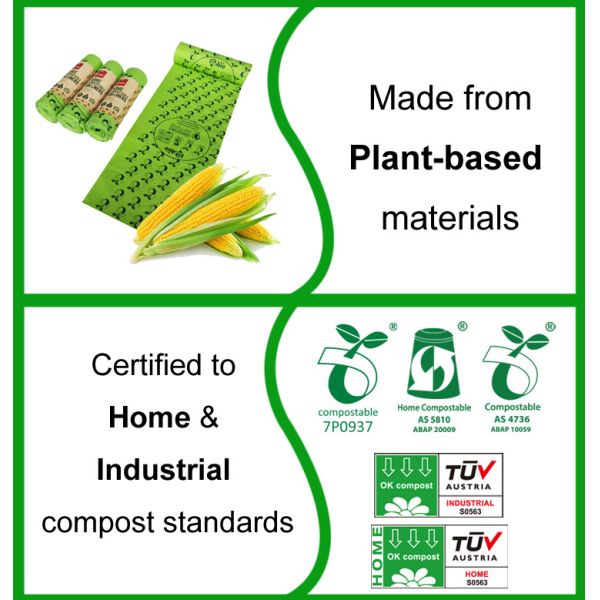 Recyclable Earth Friendly Plastic Bags 1LB Degradable Shopping Bags