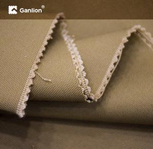 China Tan Cotton Poly Spandex Stretched Workwear Fabric Anti Pilling on sale
