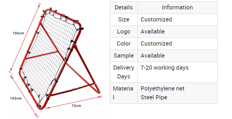 Portable football goal pop up soccer goal rebound net soccer rebound net