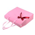 Pink Apparel Custom Printed Paper Bags , Personalised Shopping Bags