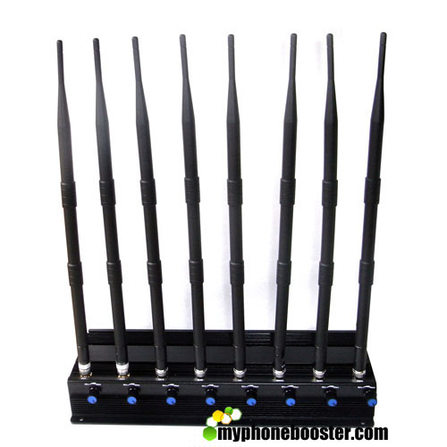 Adjustable 8 Bands 20w High Power Wifi Signal Jammer Blocker Cell Phone Signal Jammer Block 2.4G 5.8G 5.2G RF Signals