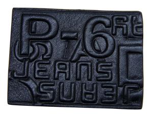 Wholesale Simple Style Embossed Leather Patches Pantone Color leather patch for jeans from china suppliers