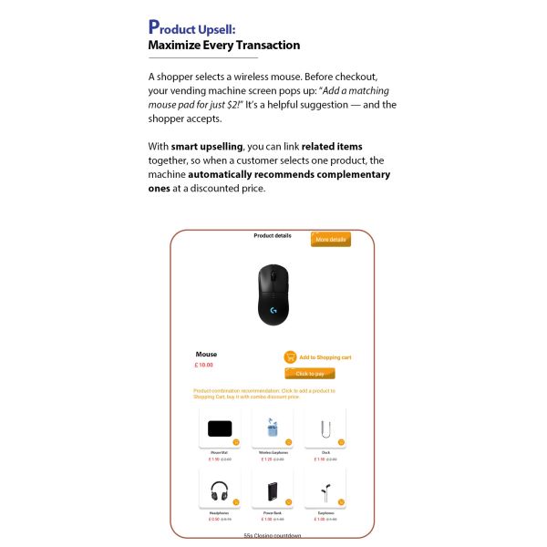 Self Service Vending Machines for Phone Accessories Tech Essentials W162*D95*H195 Cm Streamline Your Business Operations