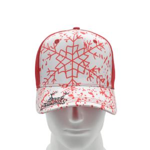 Wholesale Christmas Elements Design Trucker Baseball Hats With Metal Closure from china suppliers