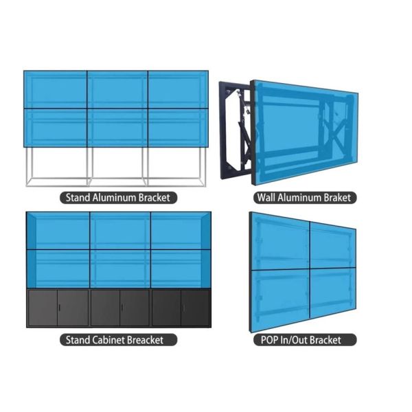 LED Blacklight 55 Inch Video Wall Display LCD Splicing Screen For Boardroom