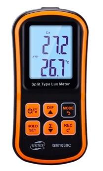 Quality NTC Thermistor CE GM1030C Digital Lux Meter , Lux Meter Light Meter for sale