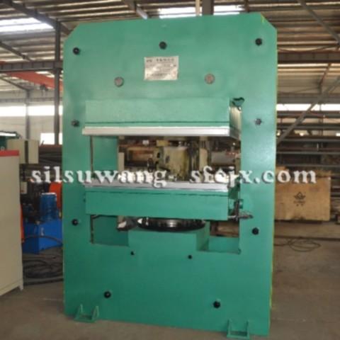 Quality 315t Plate Vulcanizing Press with Front and Rear Push Pull Device for sale