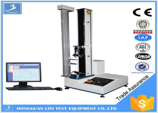 Single Column Leather Tensile Testing Machines 2KN With Microcomputer Display