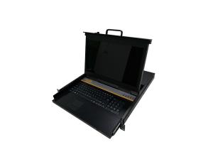4 Ports 1U KVM Monitor Switch 17.3'' Size Multiple Operating System Support