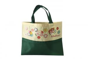 Wholesale Rilakkuma Printing Polyester Tote Bags Green Reusable Polyester Bags from china suppliers