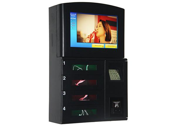 Quality Wall Mount Coin Bill Card Operated Cell Phone Station , Secured Lockers Phone Charging Station Kiosk for sale