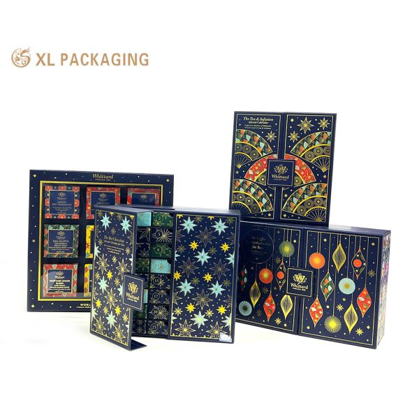 XL Packaging Custom Luxury Boxes Custom Empty Christmas Advent Calendar Packaging Box Makeup Jewelry Box For Chocolate