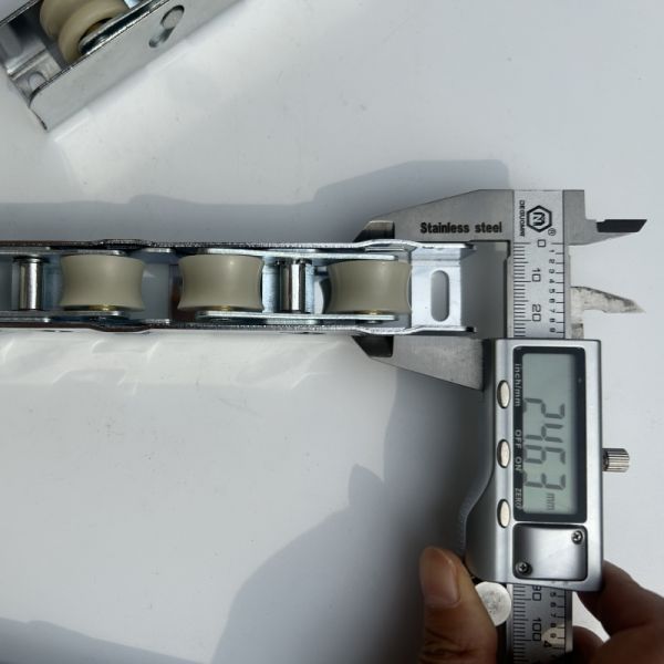 Stainless Steel Adjustable Sliding Door Roller Four Door Pulley 23mm Width 20mm Height