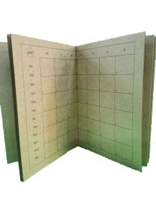 Wooden Color Art Paper Custom Printed Notebooks Sewing Binding Notebook Printing