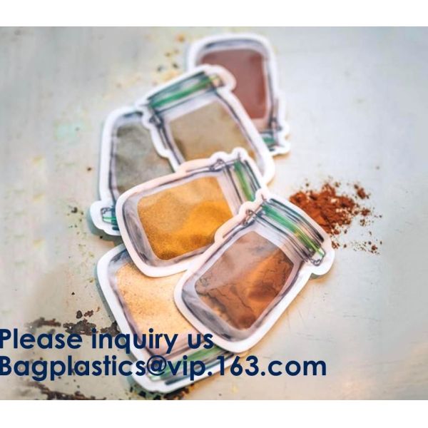 BIODEGRADABLE SUP POUCH CHOCOLATE/ ENERGY BAR PACKING MMJ CLEAR 3-SIDED SEAL WITH ZIPPER & EURO SLOT ULTRA CLEAR STAND U