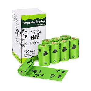 Wholesale Custom Corn Starch Based Biodegradable Eco Friendly Outdoor Pet Dog Poop Waste Bag from china suppliers