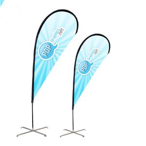 Wholesale Marketing Flags Outdoors Advertising Banner Flags Light Blue Customized from china suppliers