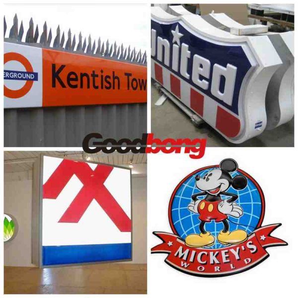 Thermoforming Plastic Advertising Signboard , plastic billboard