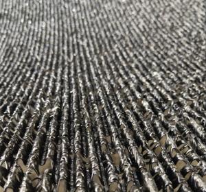 3D PP Extruded Monofilament Wave shaped Core Drainage sheet in shape of W or M for soccer field drainage projects