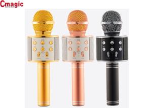 China WS858 Wireless Bluetooth Karaoke Microphone , Bluetooth Stereo Microphone ABS Material on sale