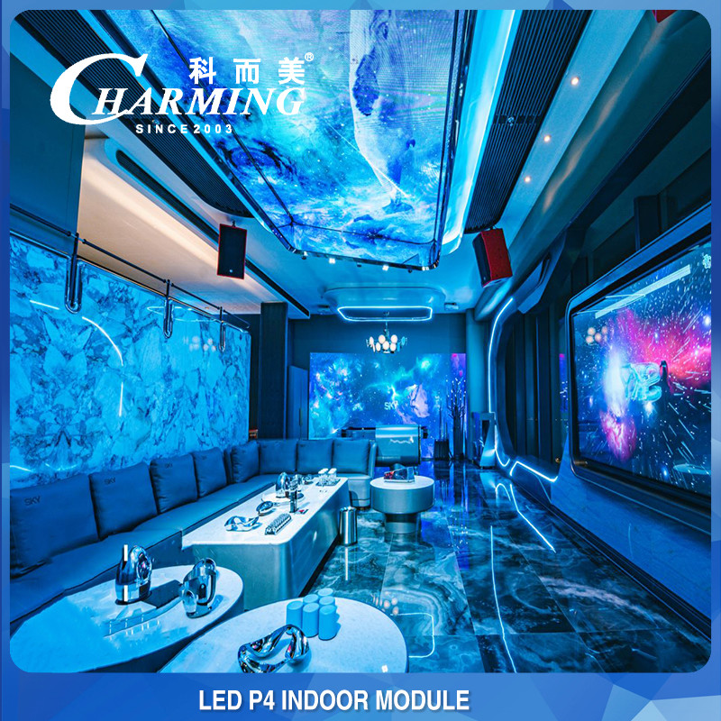 Indoor P4 LED Module Display Light Weight IP50 50000 Hours Life Span
