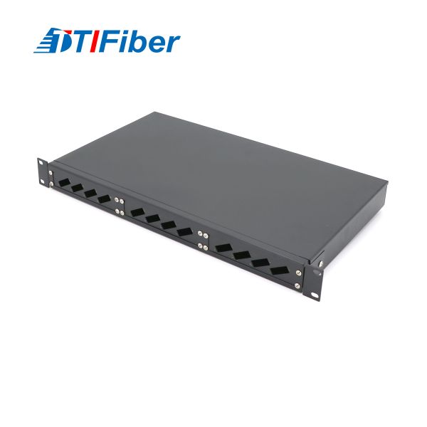 FTTH 12 - 24 Core Fixed Type Rack Mount Fiber Optic Patch Panel
