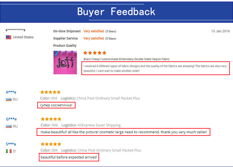 Hot Selling Sequin Fabrics Eco-Friendly Paillette Textile Wholesale Sequin Fabric India