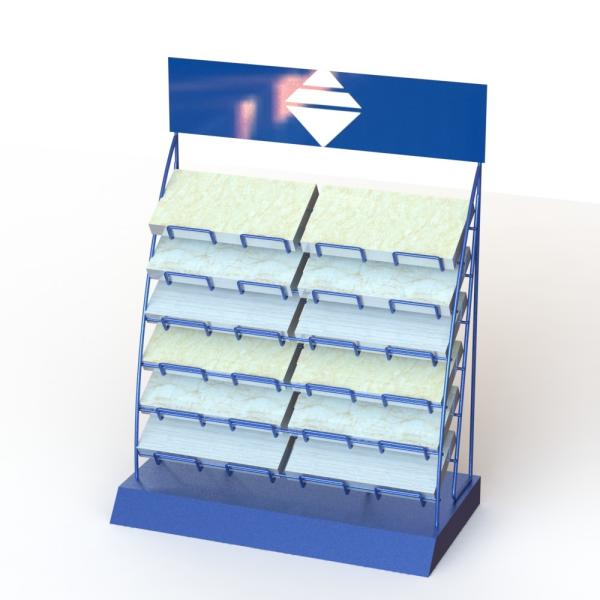 Quality 12Layers Counter Top Display Racks For Ceramic Tile Sample for sale