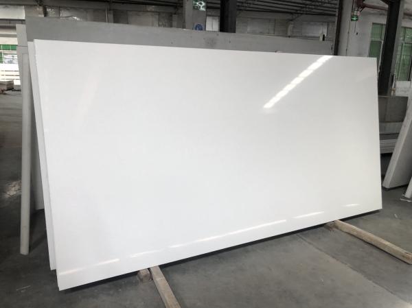 Artificial Stone Polished Particle Series White Quartz Slab for Counter Tops
