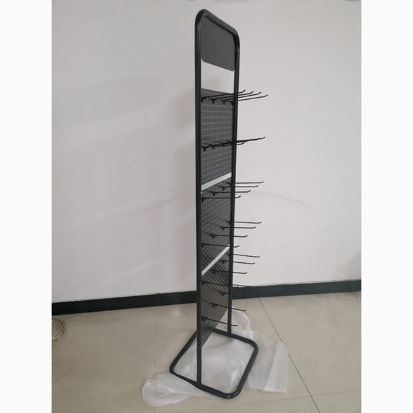 Quality Universal Grocery Store Display Racks / Two Pegboard Metal Display Stand for sale