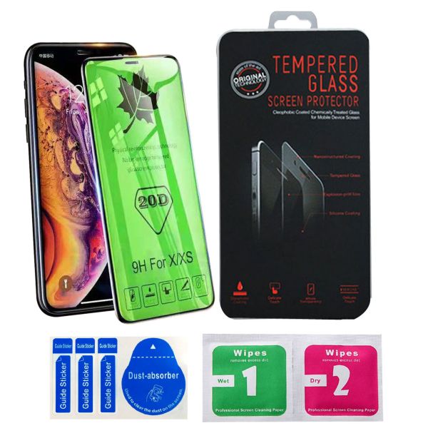 20D Curved Mobile Phone Screen Protector Tempered Glass 9H Full Coverage For Iphone 11