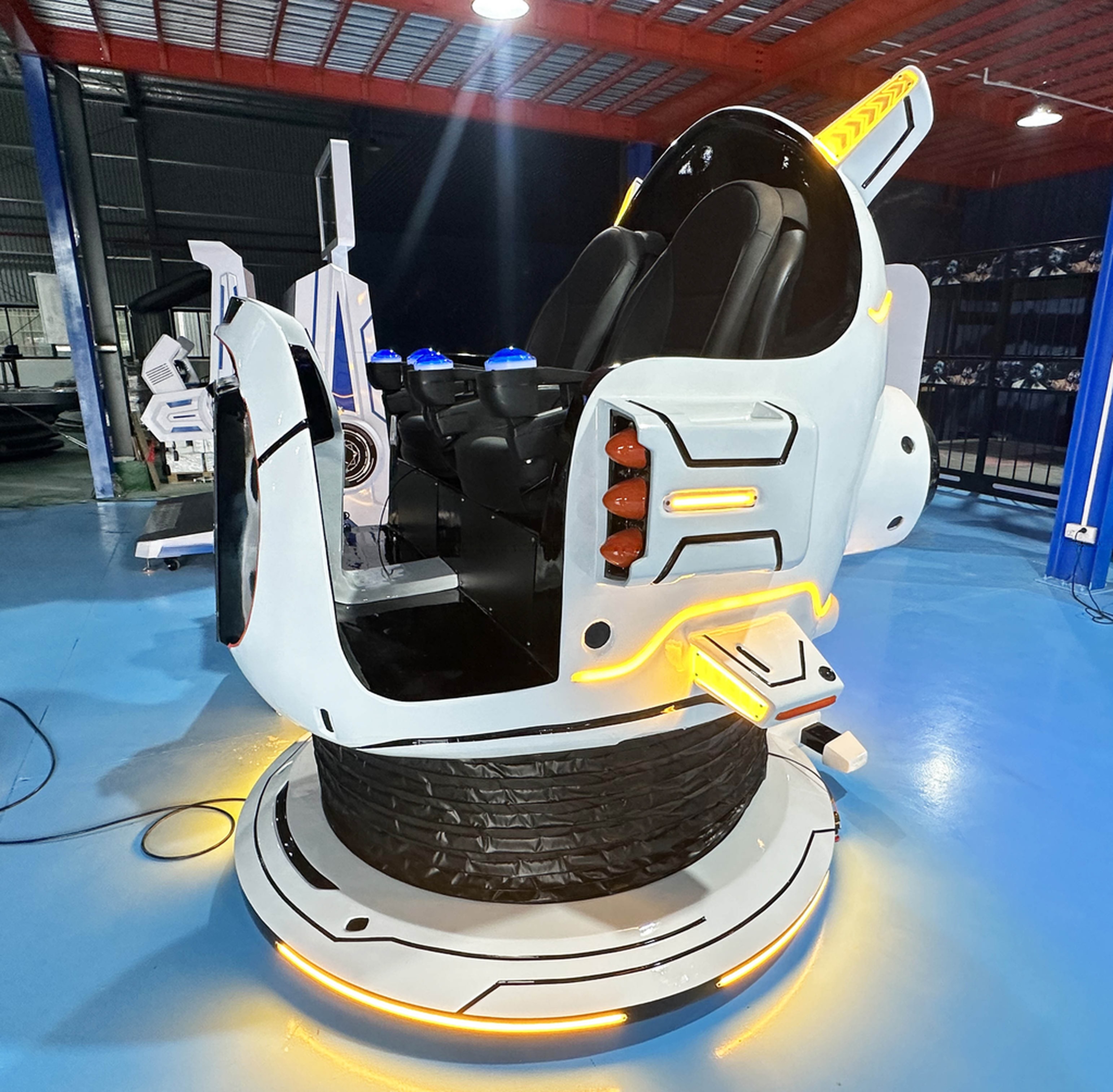 Dreamland 360 9D VR Roller Coaster Movies Virtual Reality Double Players Coin Operated Panda VR Simulator