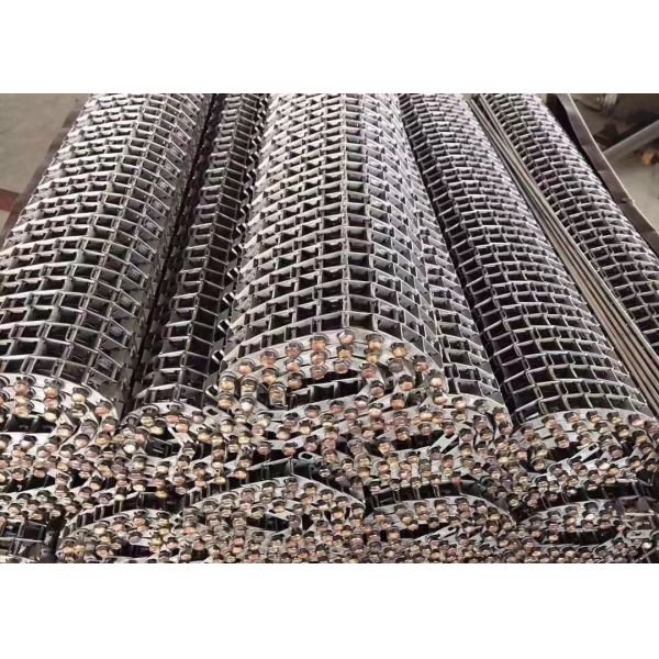 304/201/316 Stainless Steel Flat Wire Mesh Belt For Conveying And Drying Food