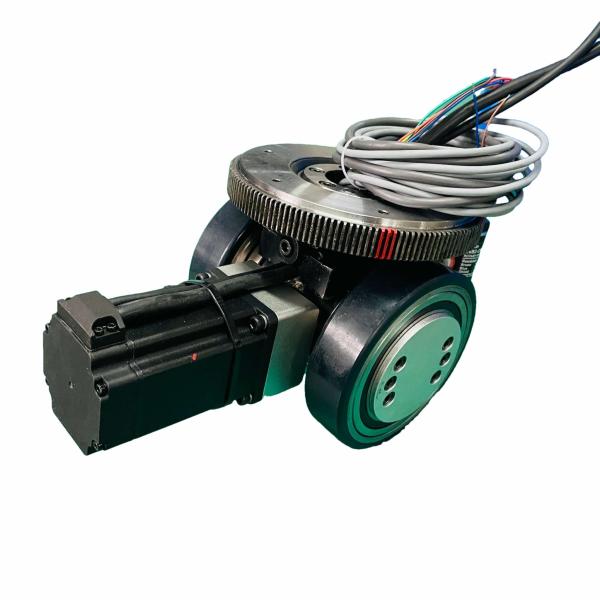 Quality 400W Built In Motor Controller Gearbox AGV Drive Wheel Service Robot Use for sale