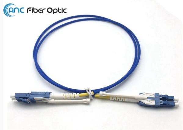 Quality Data Center Uniboot Lc To Lc Fiber Patch Cable Switchable SM OM3 OM4 With Pull Leg for sale