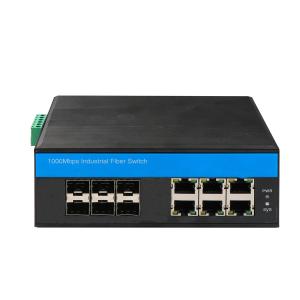 Wholesale 6 Ports Industrial Managed Ethernet Switch With Ring Function IEEE802.3 Standard from china suppliers