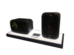 RoSH Multiscene Demo Speaker Display , Exhibition Counter Speaker Display